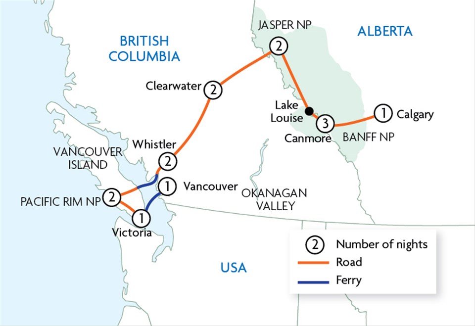 Canadian Rockies and Pacific Coast Trailfinders